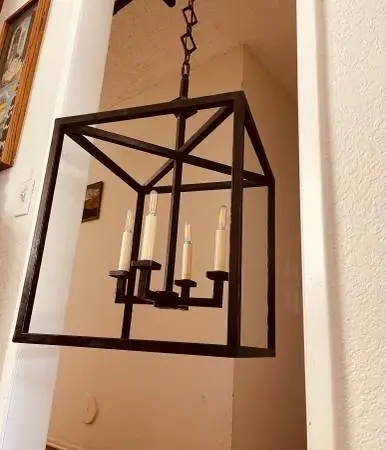 Lamp Ceiling Farnhouse Pendent Light Chandelier style black18x18x23