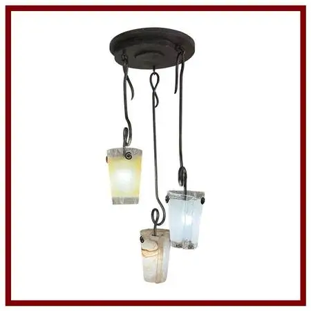 Kalco Tribecca Three Light Pendant Chandelier