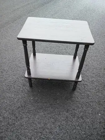 Brown wooden accent table