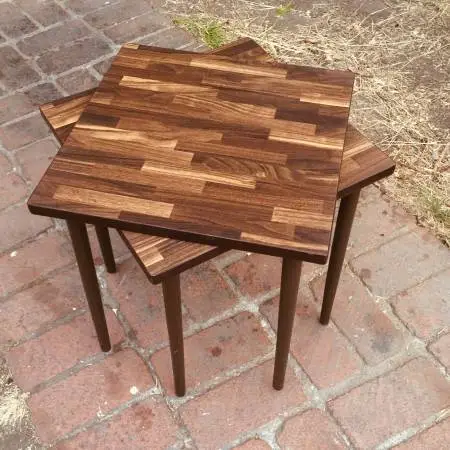 pair Cool Cocktail Tables c1962/both Perfect