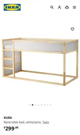 IKEA Kura Reversible Bed Frame in very good condition