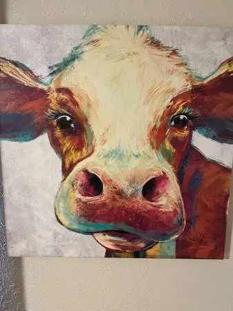 20” cow art