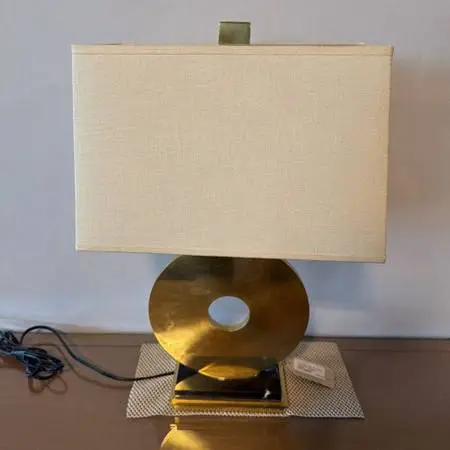 Tic-Tac-Toe O Table Lamp By Robert Abbey- 15X23