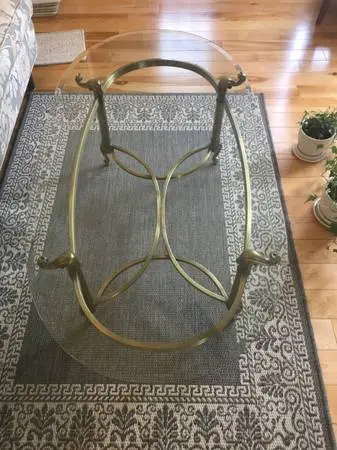 2000 glass coffee table slumberland
