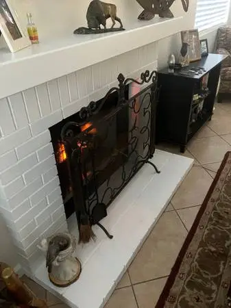 Fireplace screen