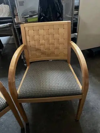 Maple wood Guest Chairs-by Geiger (Wood and not laminate maple