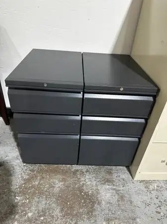 OFFICE SMALL FILE CABINET 3 DRAWERS METAL FILE