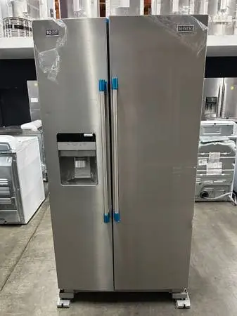 MAYTAG 36 in. 25 cu. ft. Side-by-Side Refrigerator in Fingerprint