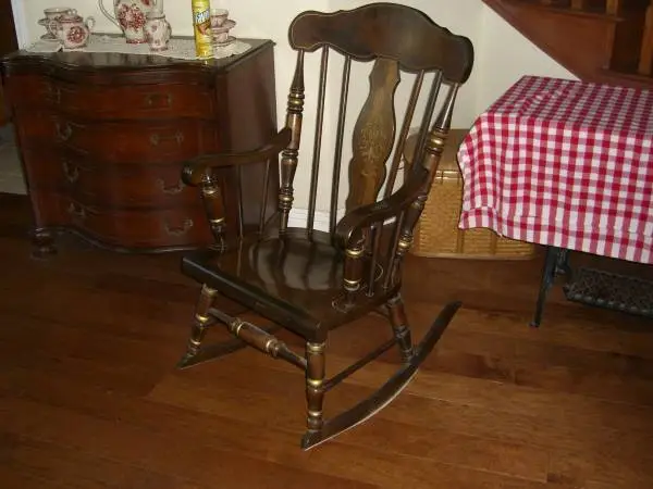 Solid wood rocking chair