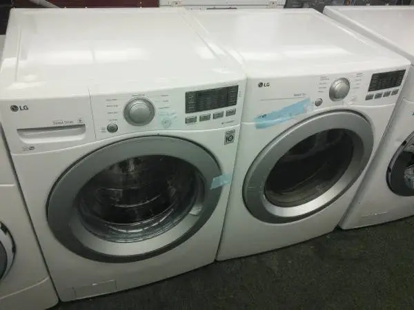 ⛔🌼 NEW LG FRONT LOAD WASHER AND DRYER STACKABLE LAUNDRY SET