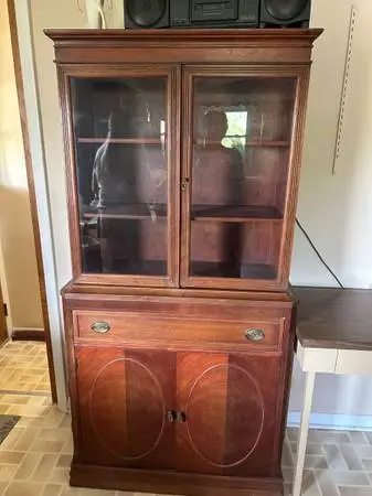 Vintage Walnut Hutch