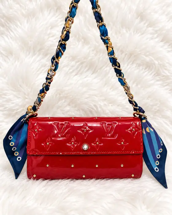 Authentic Louis Vuitton Vernis Sarah Wallet Custom Shoulder Bag – Authenticated