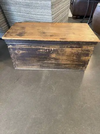 Antique Wood Box- 18X35X16- AS IS