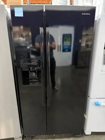 Amana 21.4 cu. Ft. Side by Side Refrigerator in Black