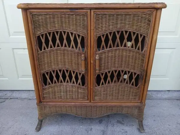 WICKER CABINET