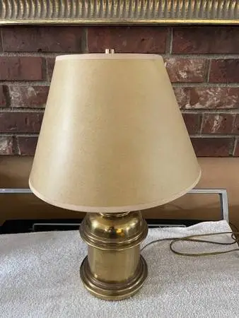 Small brass lamp