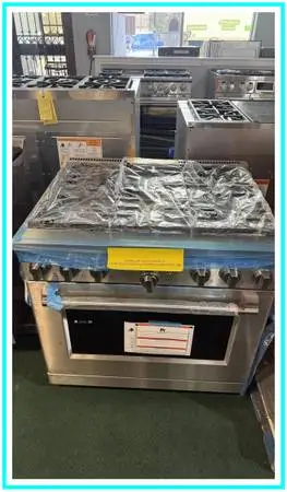Café – 36-inch Gas Range with 6 Burners 6.2 Cu. Ft. – Stainless