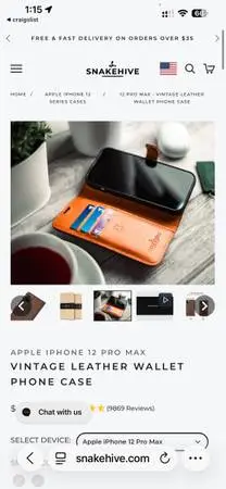 NEW Leather Case for iPhone 12 Pro Max