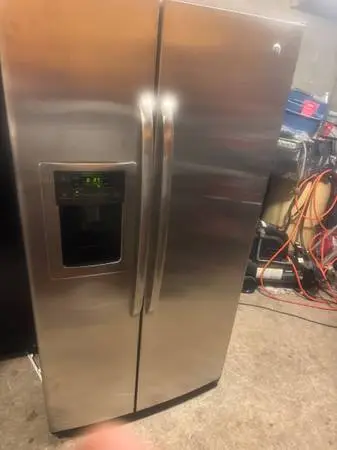 GE Refrigerator stainless steel side by side
