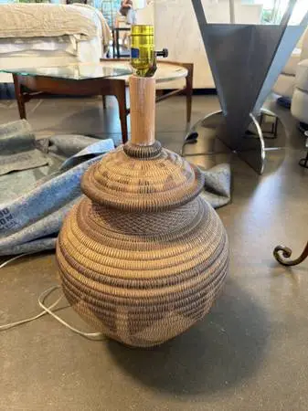 SW Basket Style Taple Lamp- 27X27X32