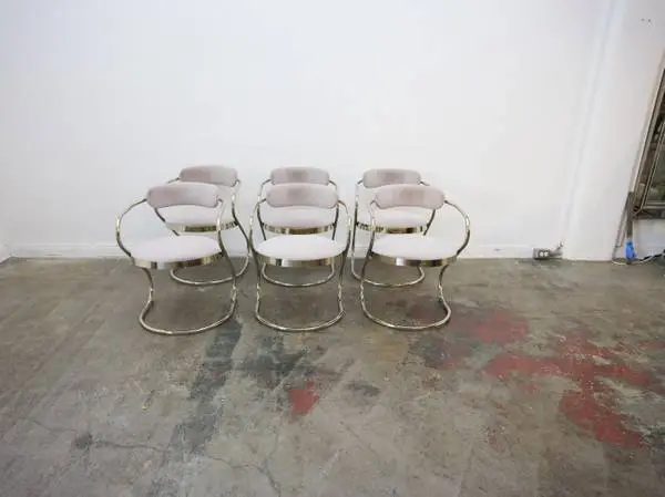 Set of 6 Caracole Retrospect Dining Chairs $3,499.00 Dimensions in Inc