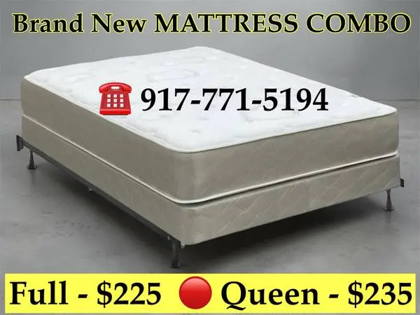 $235 - New Queen Bed ⬛️ Mattress Combo 🟥 Cama Nueva Combo -