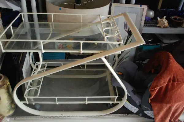 Post Modern aluminum beverage cart