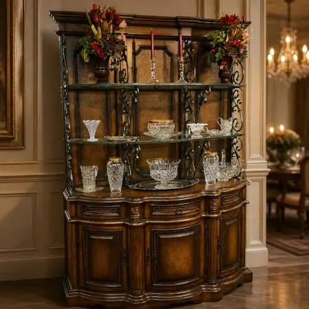 BIG Gorgeous Buffet – Bakers Cabinet- Credenza- Display Cabinet