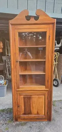 Vintage Pine corner cabinet