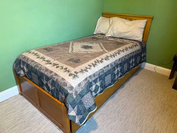 Twin XL bed frame and mattress set