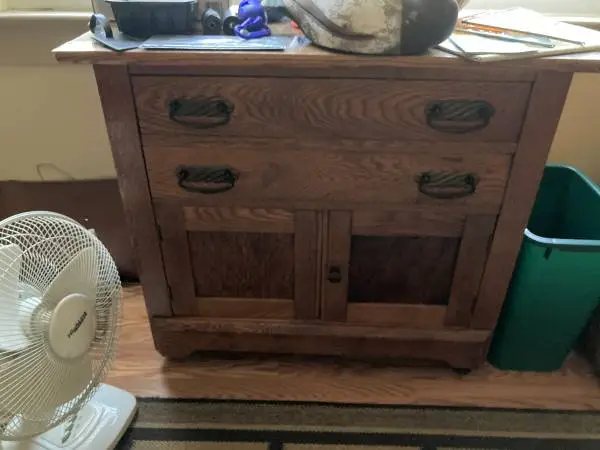 Vintage wood cabinet