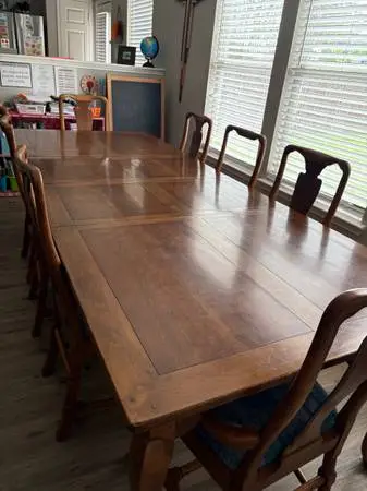 Large dining table