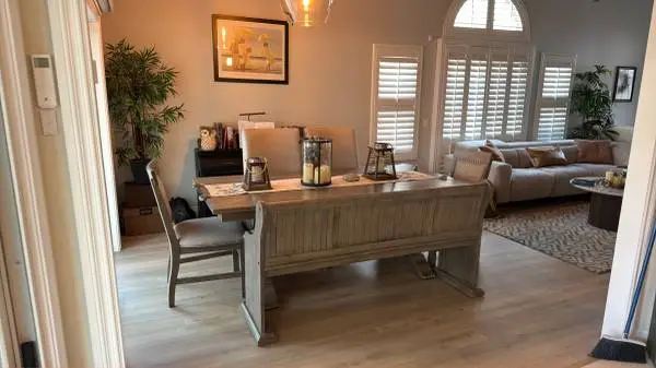 Modern Dining Table with Bench and Chairs - Priced to sell!