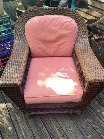 Lexington Henry Link Rattan Chair Smithsonian Collection Hand Crafted