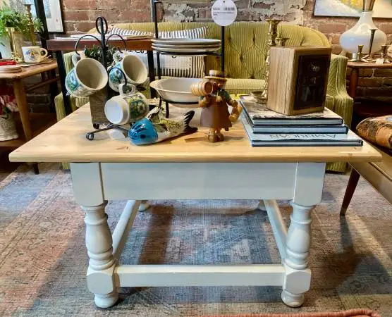Cute Solid Wood Side or Coffee Table