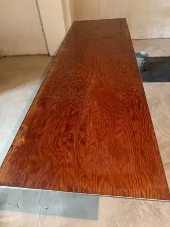 VINTAGE 1970s MASSIVE 30 x 96 WOODEN FOLDING TABLE