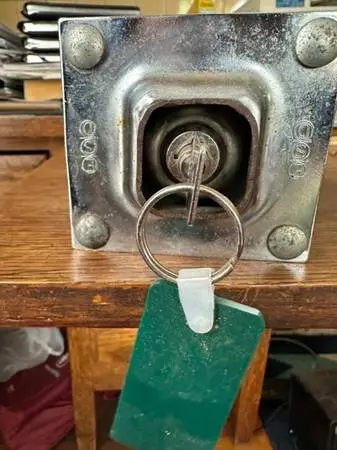 coin box for commercial washer/dryer