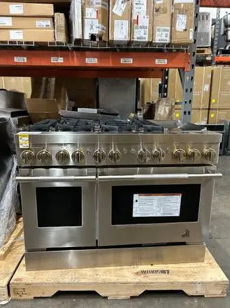 JENNAIR RISE™ 48 Dual-Fuel Professional Range with Chrome-Infused