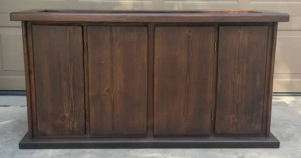 Heavy‐Duty Solid Wood Stand – Fits Standard 75‐Gallon Aquarium