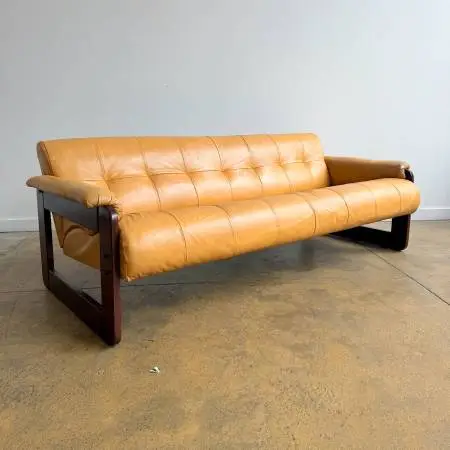 Percival Lafer MP-185 Sofa in Brazilian Rosewood