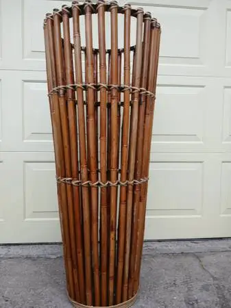 TALL 42 HIGH BAMBOO / RATTAN HOLDER