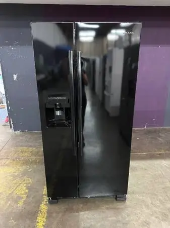 AMANA 21.4 cu. Ft. Side by Side Refrigerator in Black