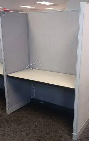 Tall,Haworth Cubicle Partitions-Wall Panels,67 High,24-48W,Light Gray