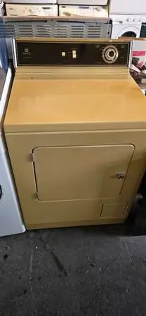 ORIGINAL MAYTAG SUPER DUTY HARVEST GOLD VINTAGE GAS DRYER