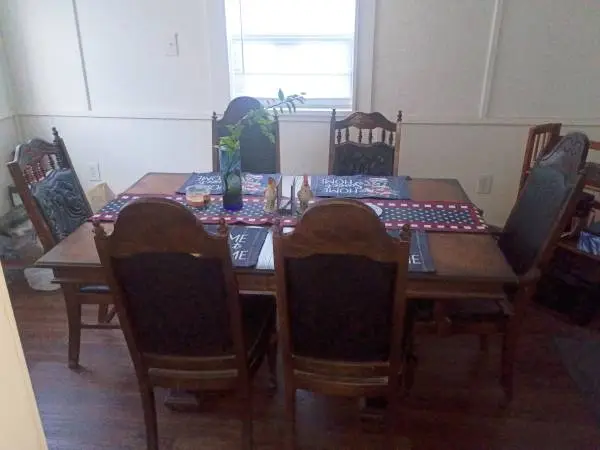 Vintage Cherrywood Dining Room Table and Chairs