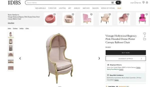 Pair of Vintage Hollywood Regency Balloon Chairs