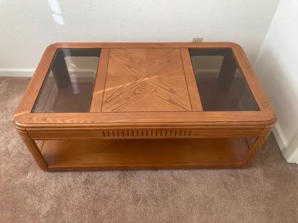 Coffee Table On Factory Wheels