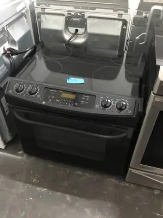 General Electric drop in stove black