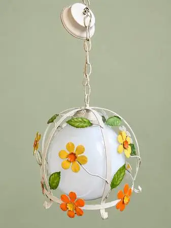 Mid Century Flower Power Ceiling Fixture