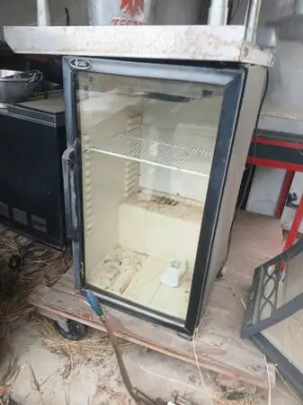 Qbd display fridge refrigerator and pop corn machine